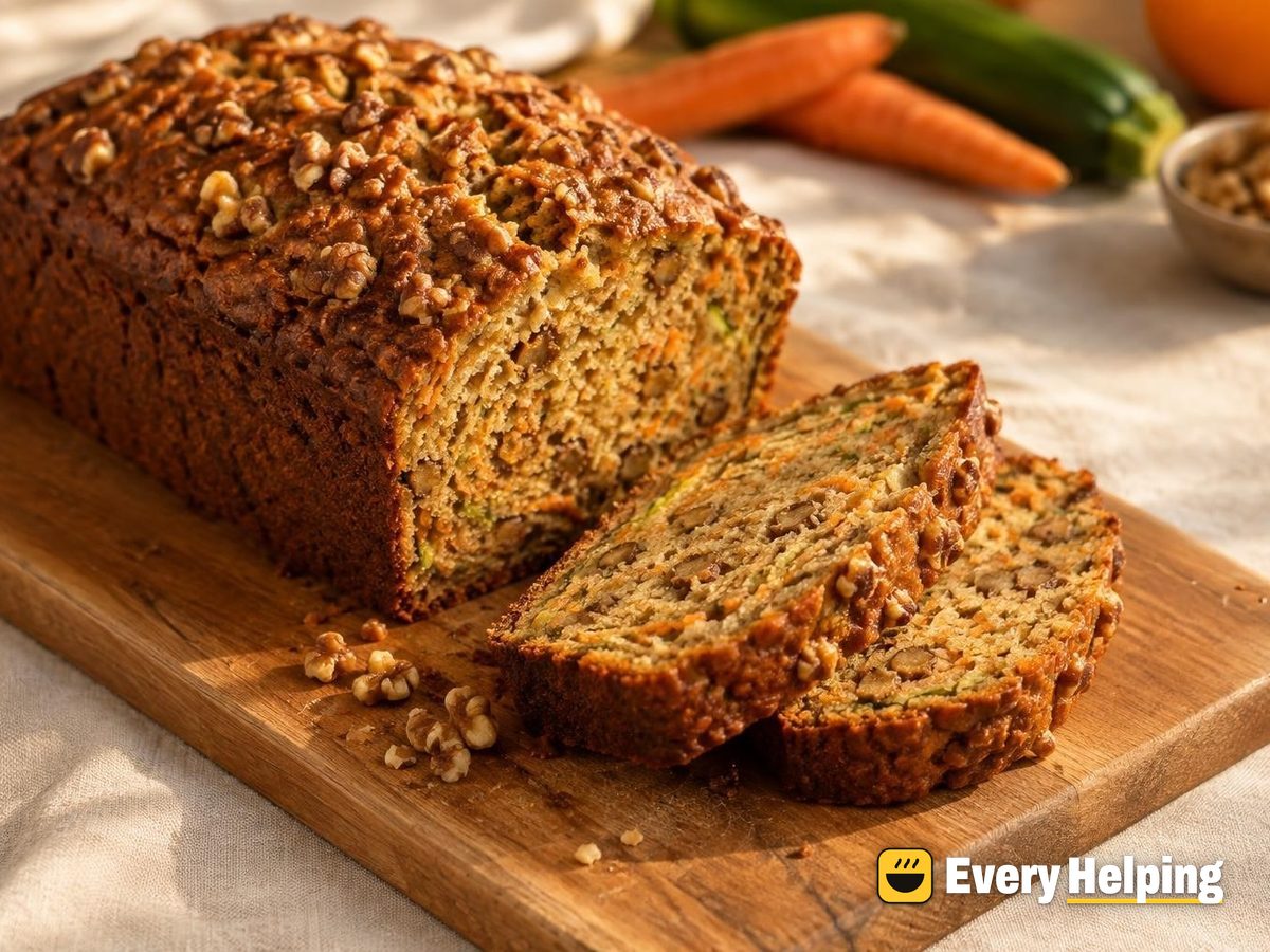 Brown Butter Walnut Carrot-Zucchini Bread