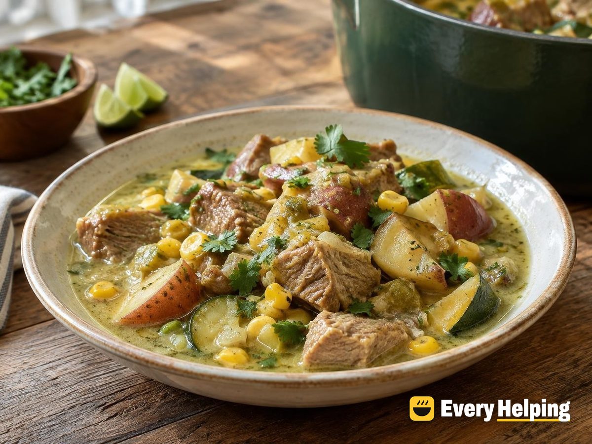 Pork Shoulder Coconut Chile Verde Stew