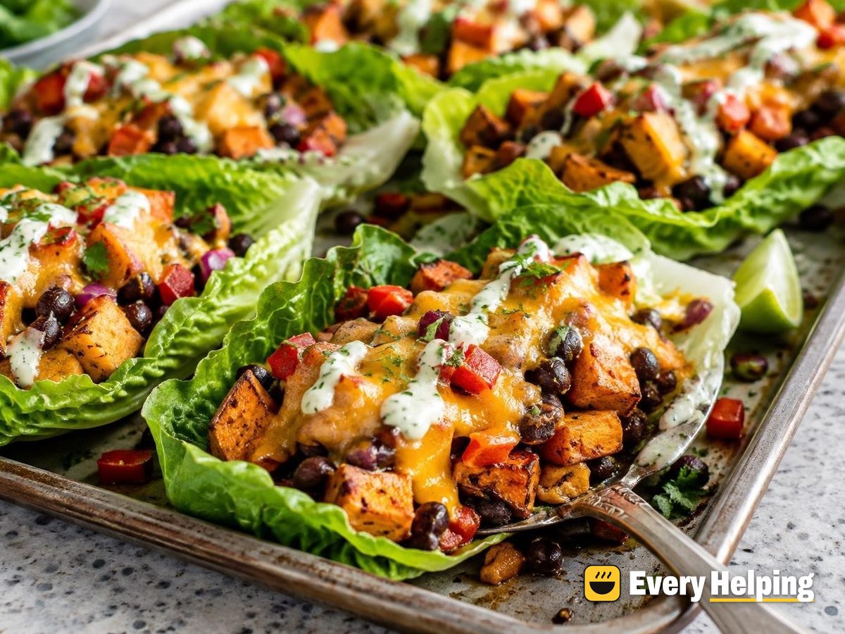 Smoky Sweet Potato Black Bean Melt Cups