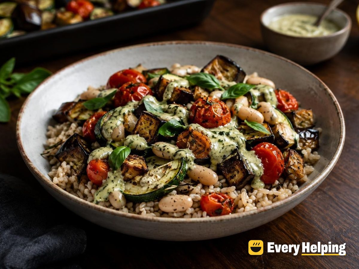 Tuscan White Bean Brown Rice Bowls