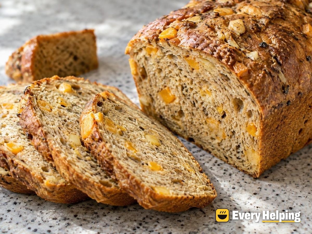 Soft Cheddar Garlic Rye Sandwich Loaf