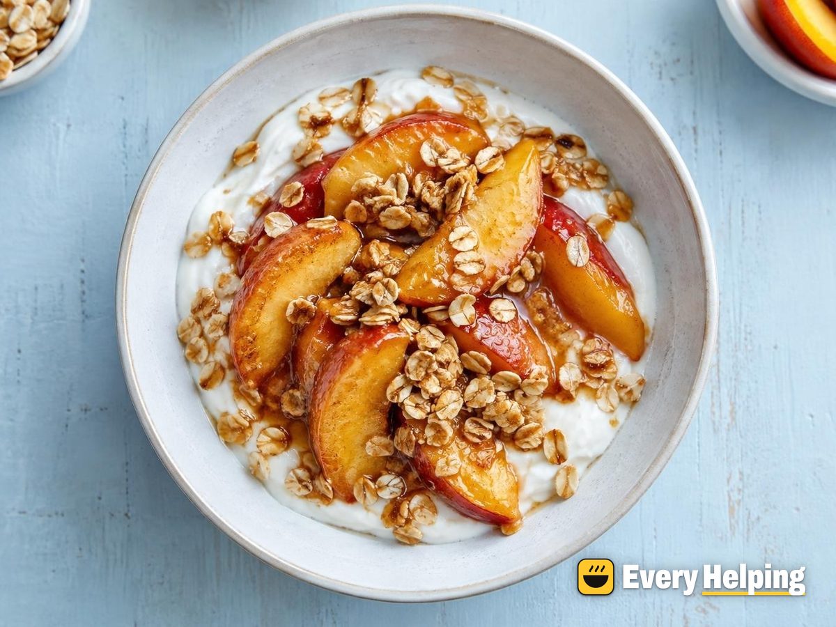 Classic Set 2% Yogurt with Maple-Roasted Peaches
