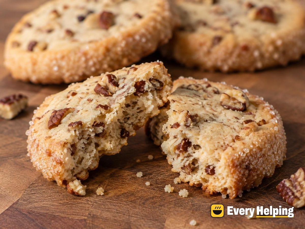 Toasted Pecan Maple Shortbread Rounds