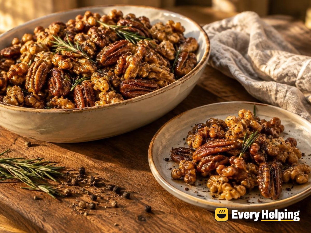 Black Pepper Rosemary Walnuts and Pecans