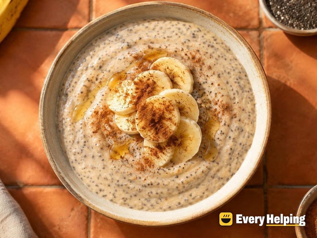 Blended Cinnamon Banana Chia Pudding