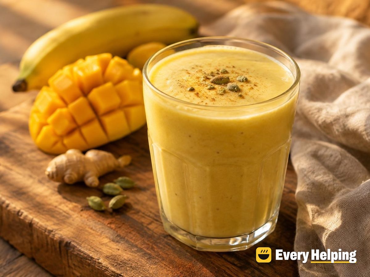 Mango Banana Lassi-Style Cardamom Smoothie