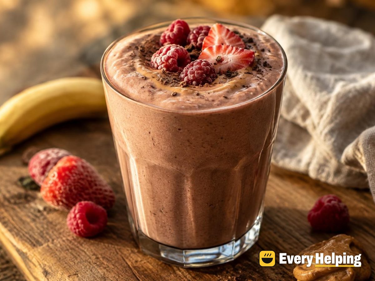 Chocolate Raspberry Soy Protein Shake