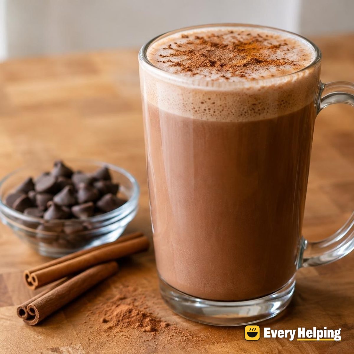 Cinnamon Mocha Hot Cocoa with Maple