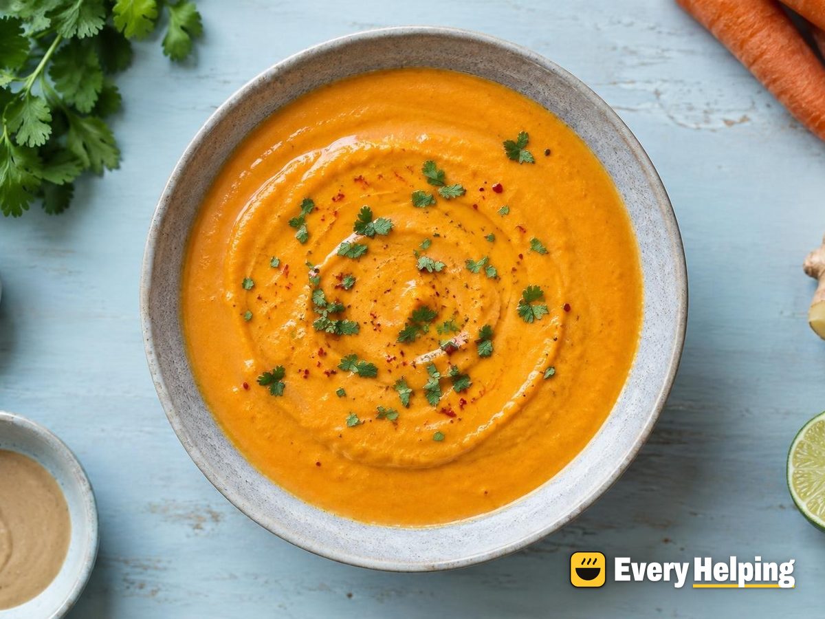 Carrot Ginger Tahini Dressing with Cilantro