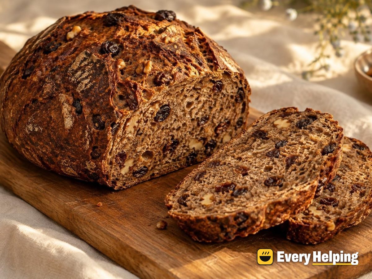 Walnut Raisin Rye Boule