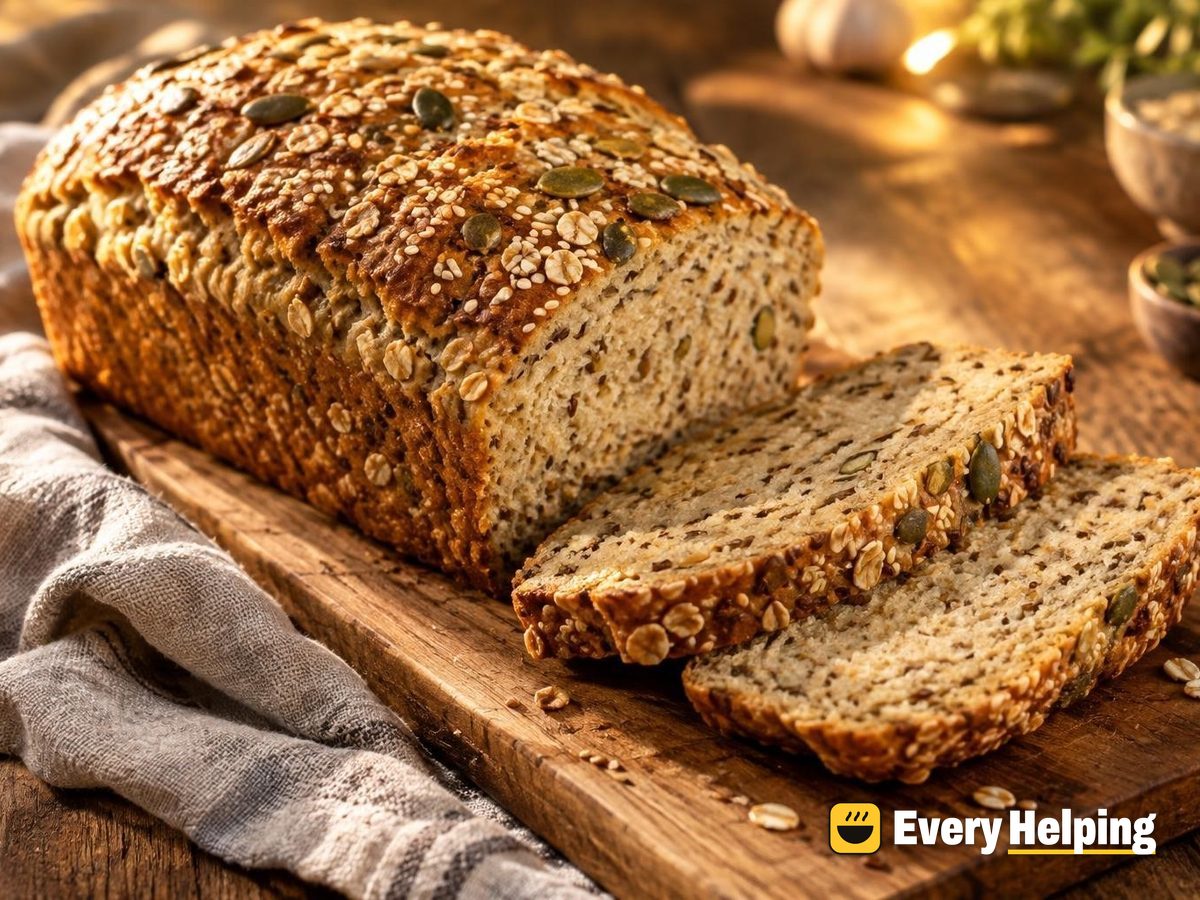 Garlic Butter Oat Porridge Seeded Loaf