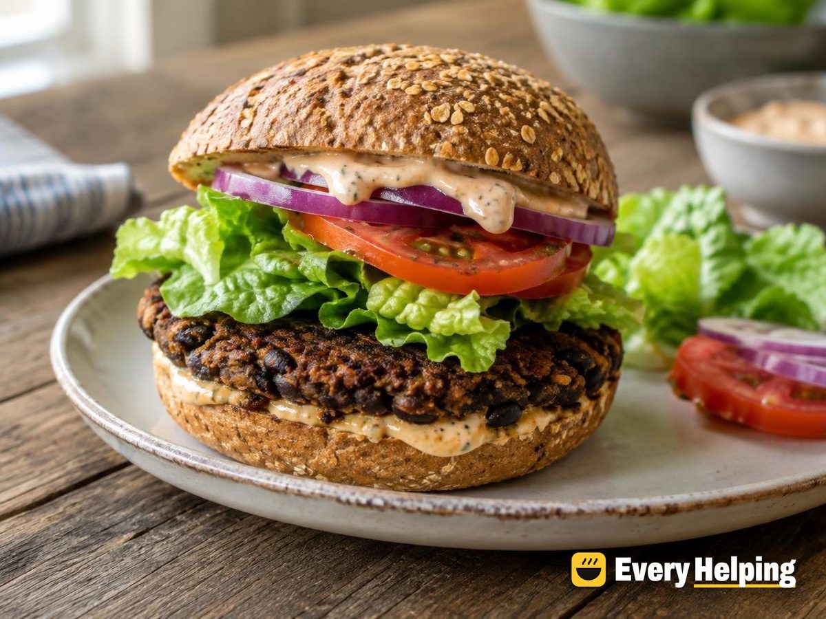 Crispy Smoky Black Bean Smash Burgers