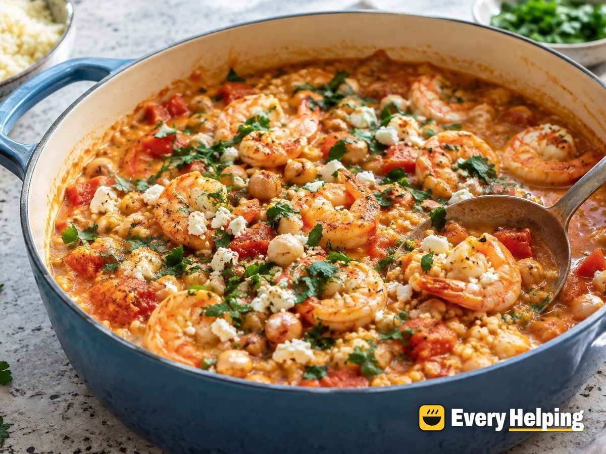 Coconut Tomato Shrimp and Chickpea Stew