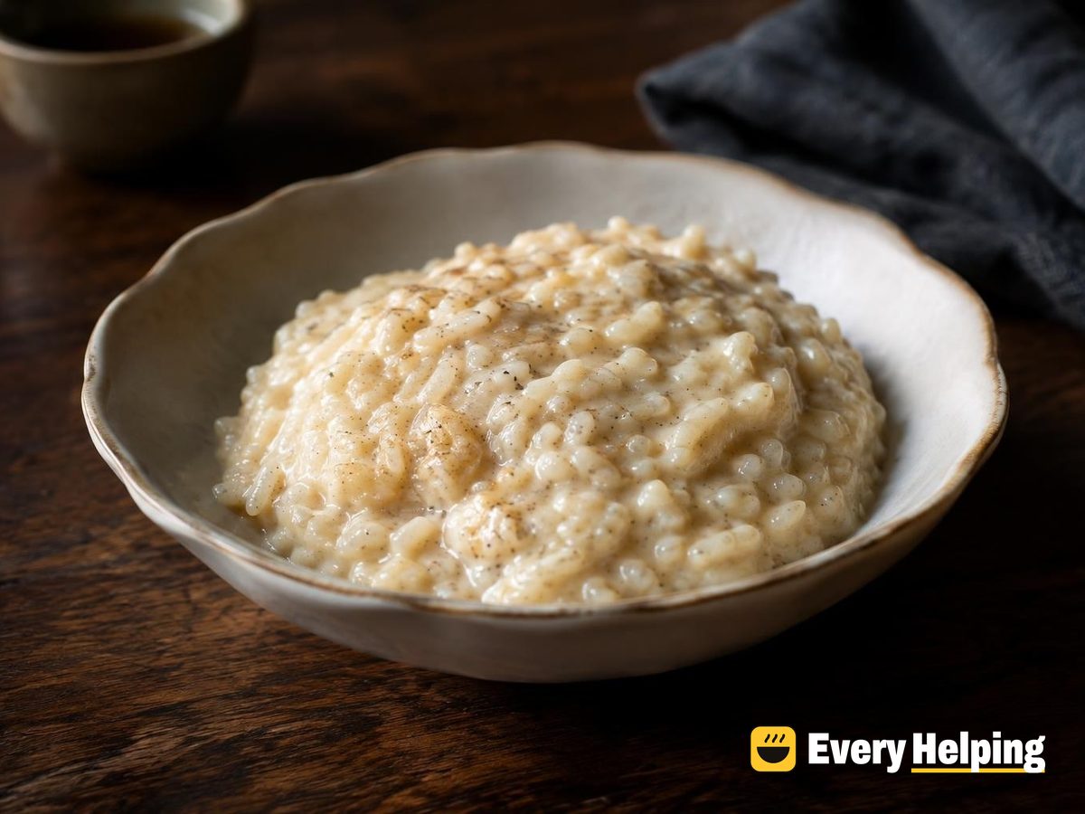 Chilled Brown Rice Vanilla Custard Pudding
