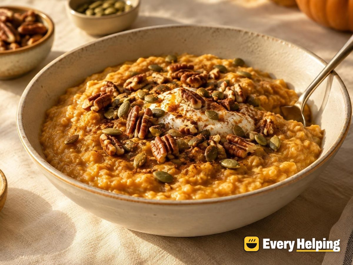 Pumpkin Spice Almond Milk Porridge