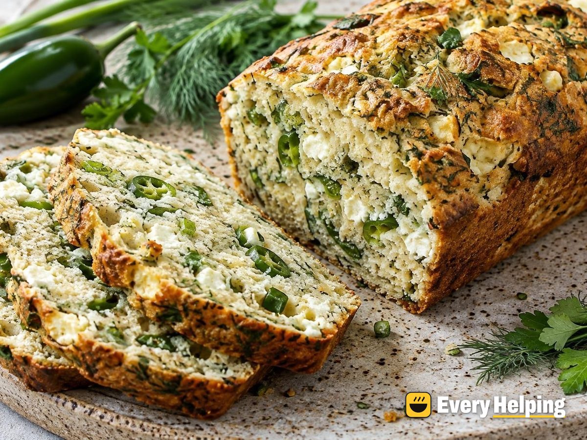 Jalapeño Feta Herb Loaf with Green Onion