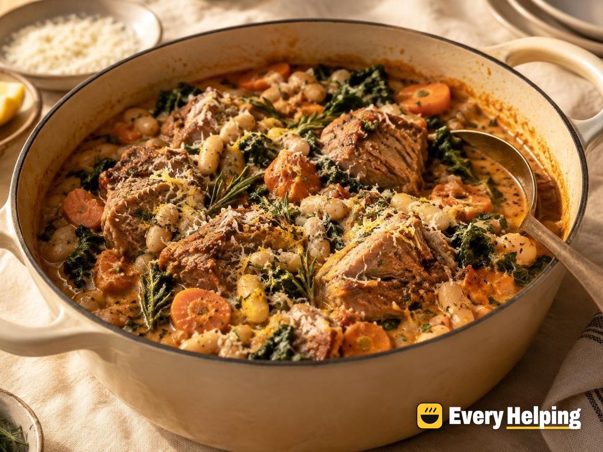Coconut-Braised Pork Shoulder with White Beans