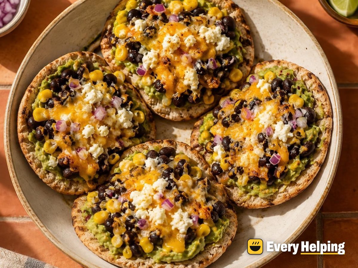 Black Bean Queso Fresco Pita Melts