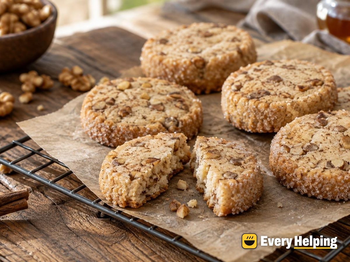 Maple Cinnamon Walnut Slice-and-Bake Shortbread