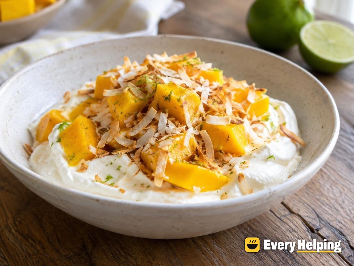 Strained Vanilla Skim Greek Yogurt with Mango-Lime