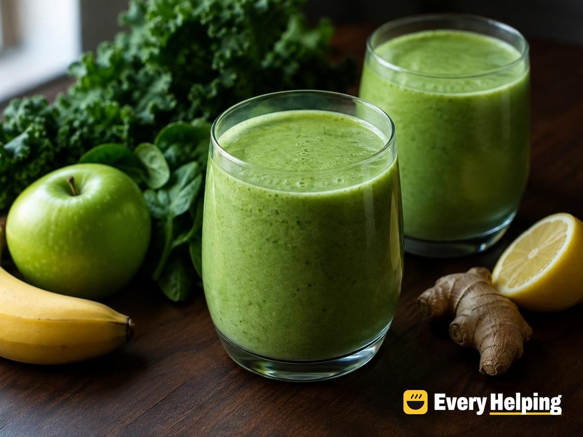 Green Apple Kale Banana Smoothie
