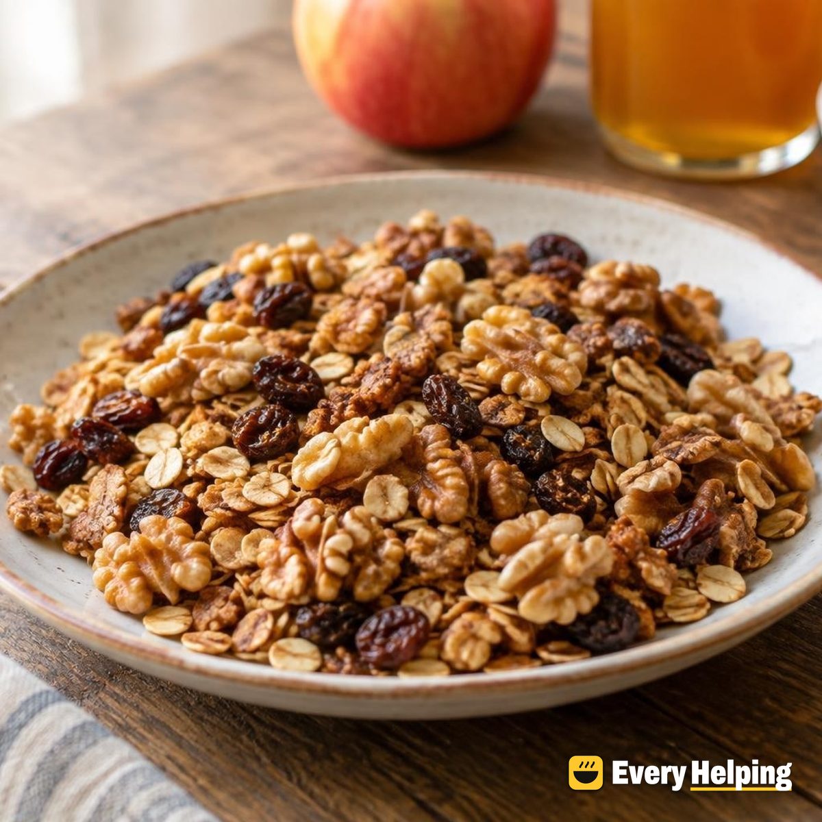 Walnut Apple Cider Cinnamon Raisin Granola