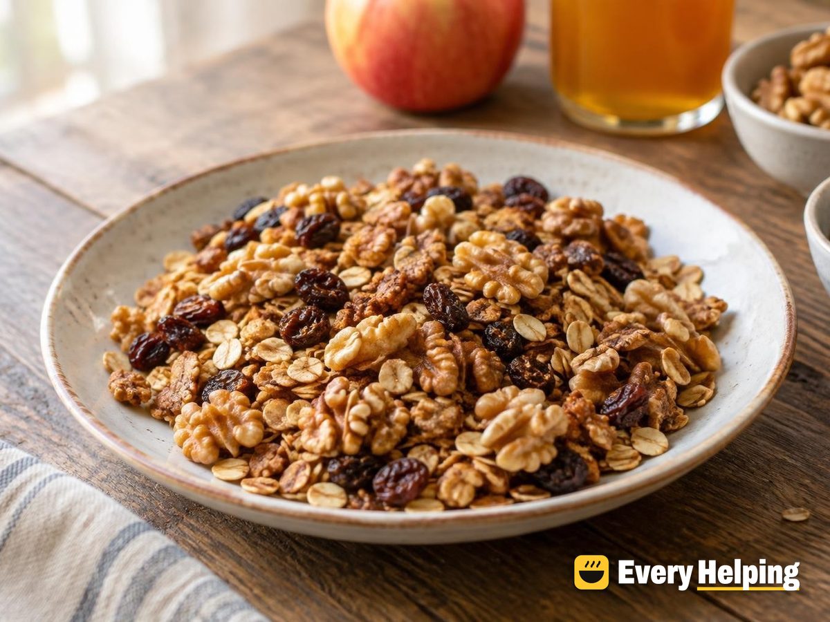 Walnut Apple Cider Cinnamon Raisin Granola
