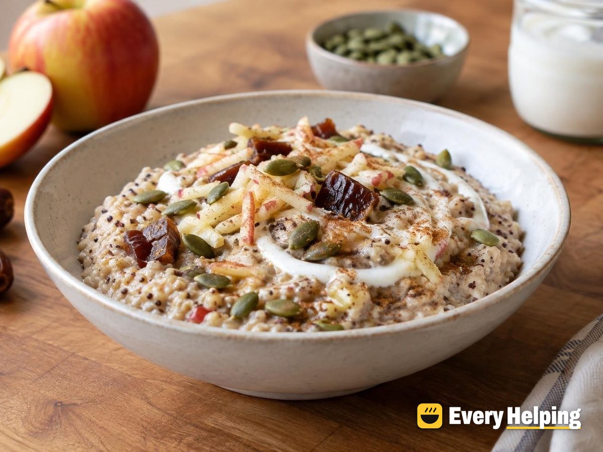 Pressure Cooker Apple Quinoa Oat Porridge