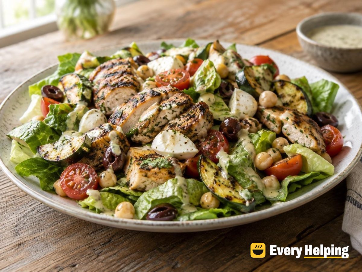 Grilled Chicken Thigh Antipasto Chopped Salad
