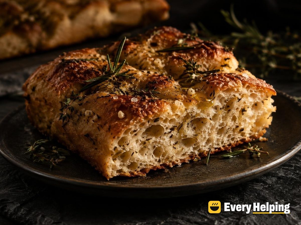 Crisp Spelt Focaccia with Rosemary and Thyme