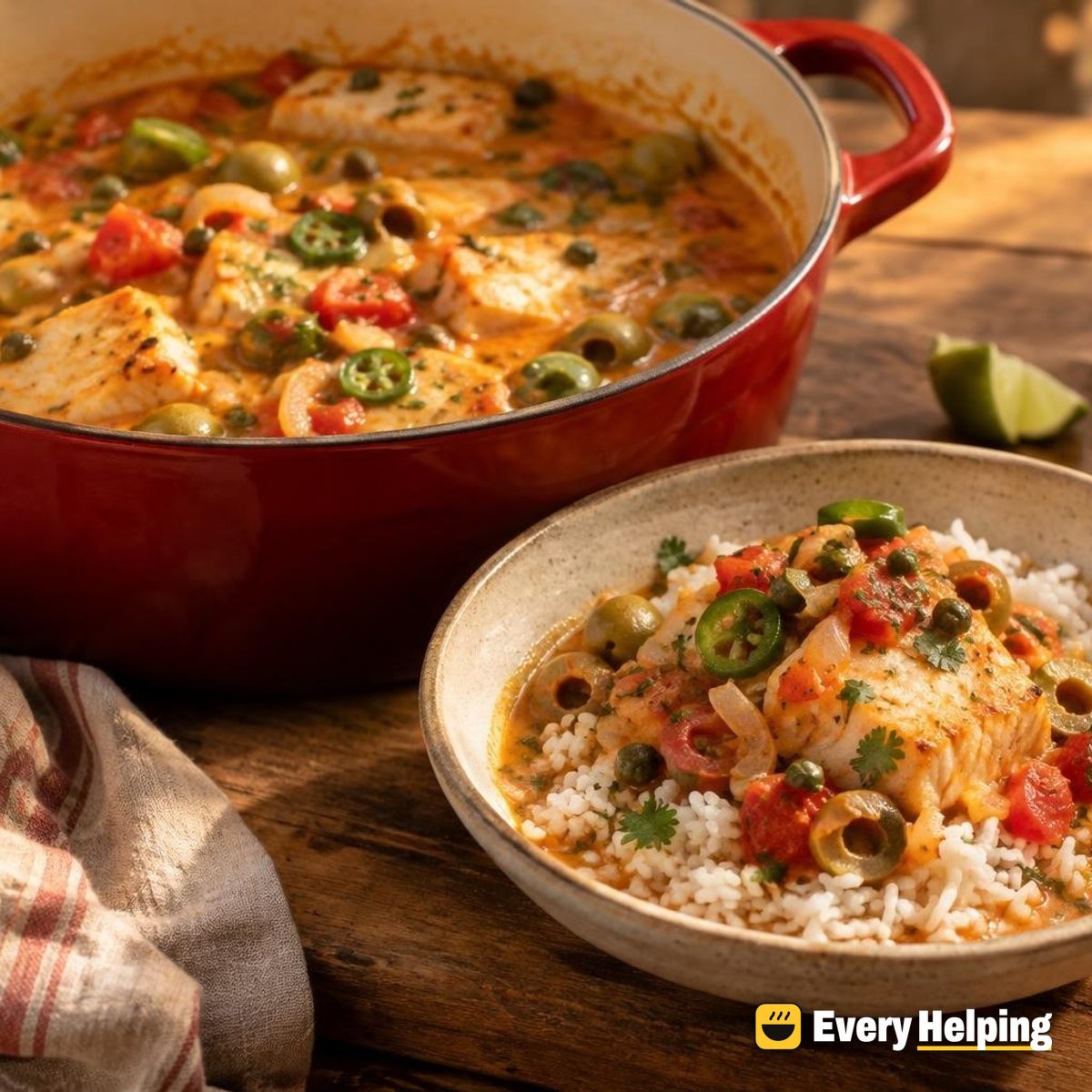 Veracruz-Style Coconut Cod Stew with Rice