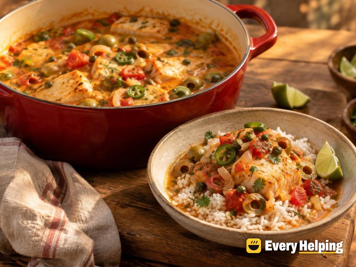 Veracruz-Style Coconut Cod Stew with Rice