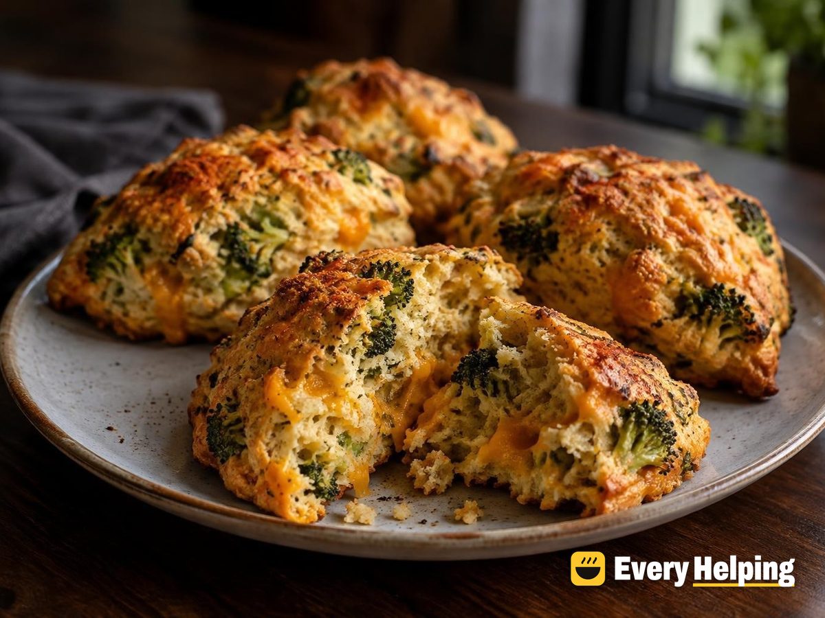 Cheddar Broccoli Scones with Smoked Paprika