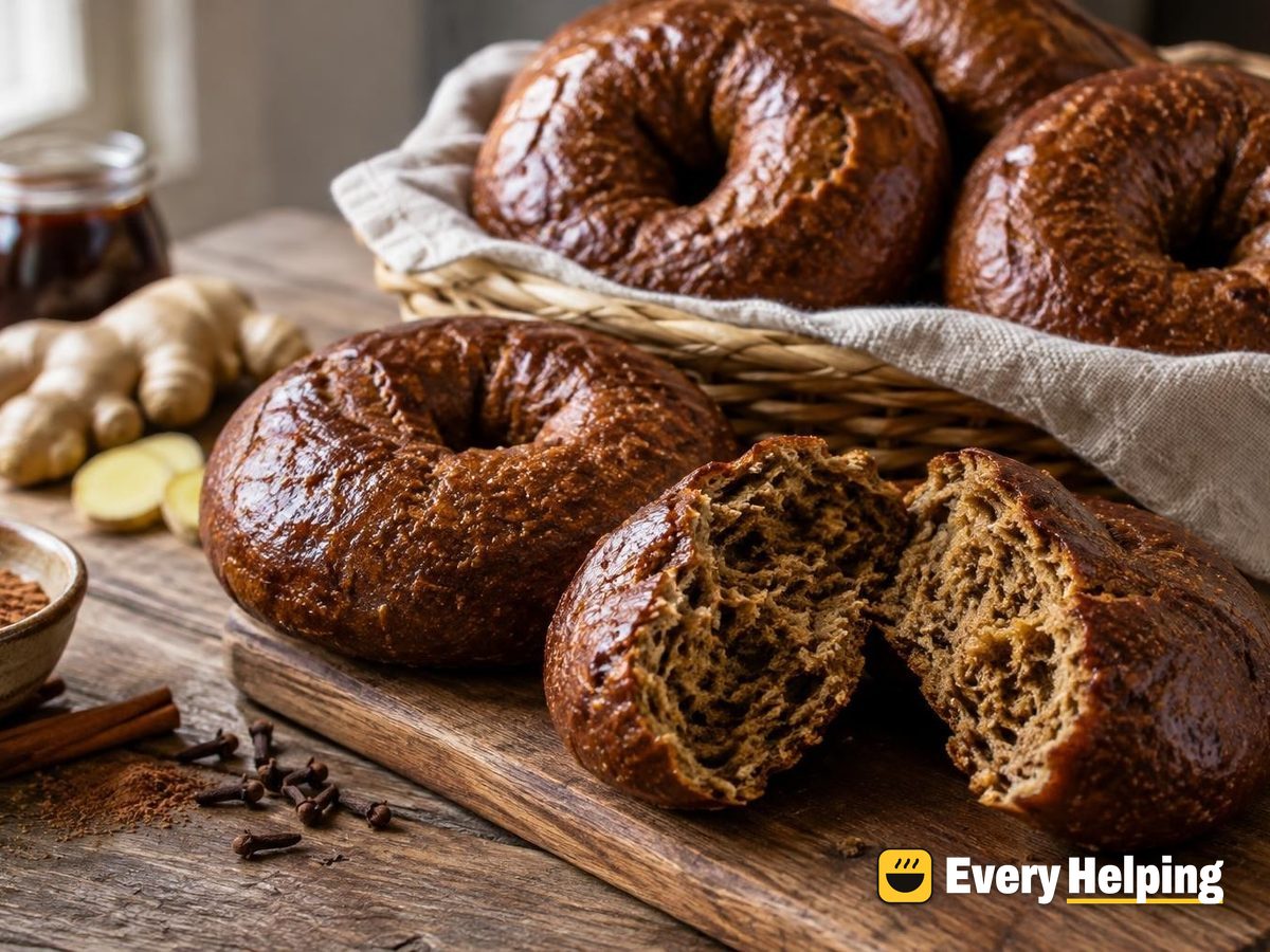 Spiced Ginger Rye Bagels