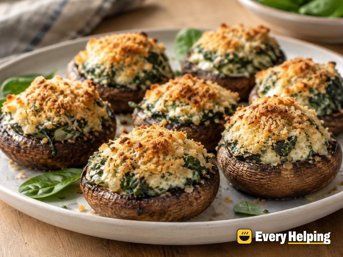 Spinach-Parmesan Stuffed Mushrooms