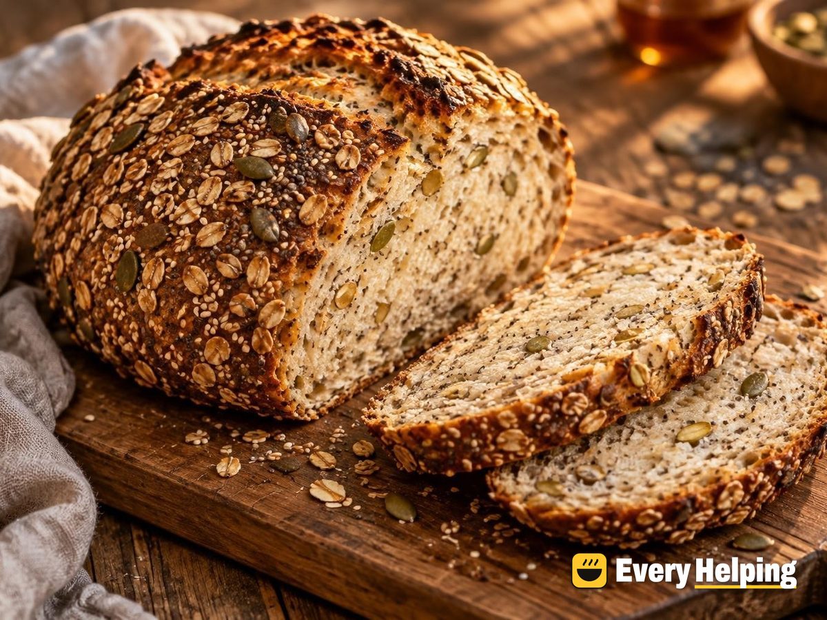 Maple Milk Oat-Crusted Seeded Sourdough Boule