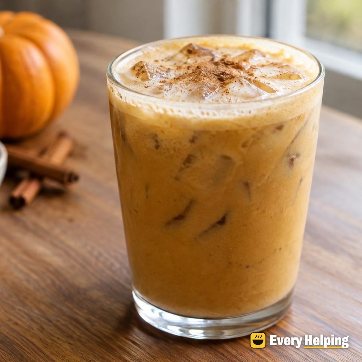 Iced Pumpkin Spice Protein Latte