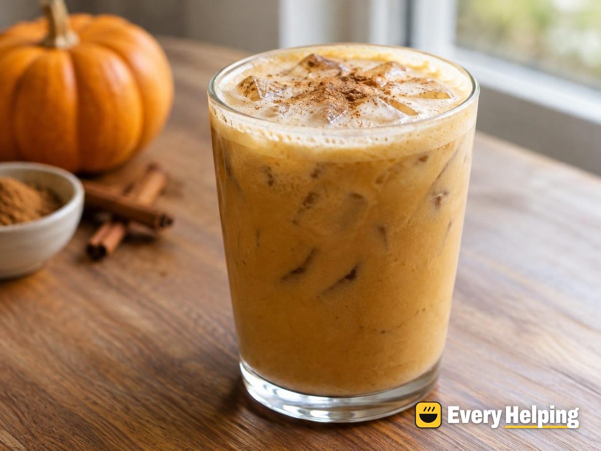 Iced Pumpkin Spice Protein Latte