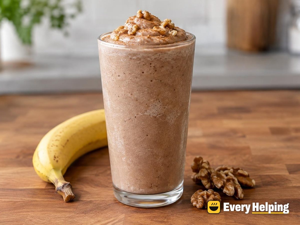 Frozen Mocha Walnut Cinnamon Protein Shake