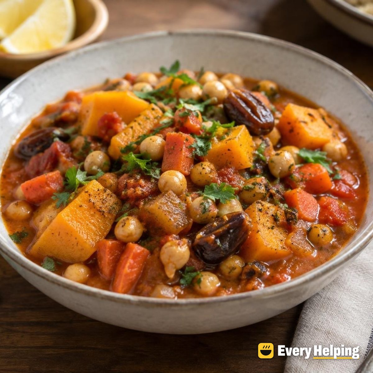 Moroccan Chickpea and Butternut Squash Stew