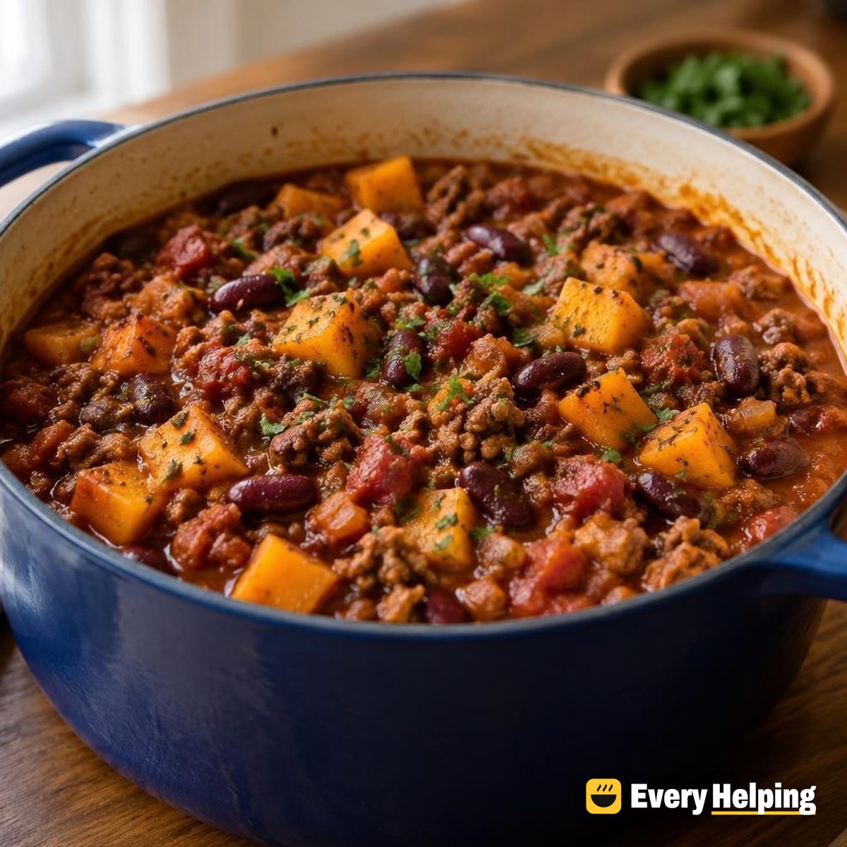 Fall Beef and Butternut Chili