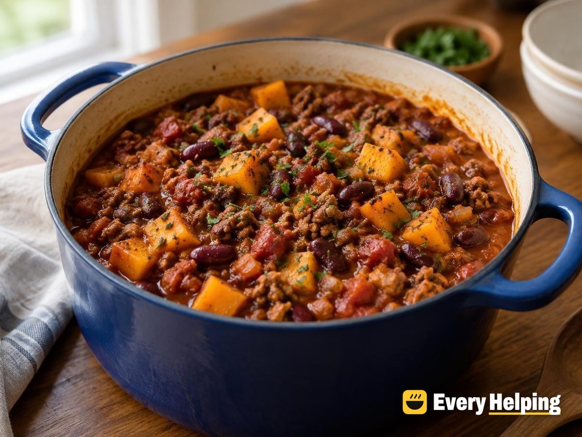 Fall Beef and Butternut Chili