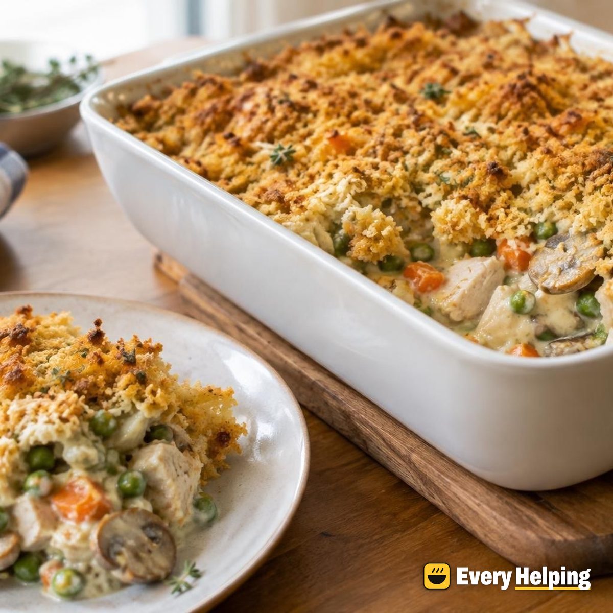 Creamy Turkey Pot Pie Casserole