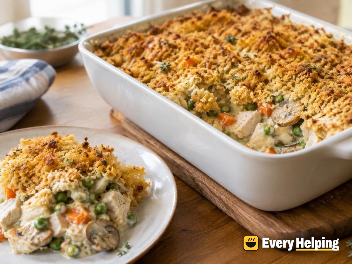 Creamy Turkey Pot Pie Casserole
