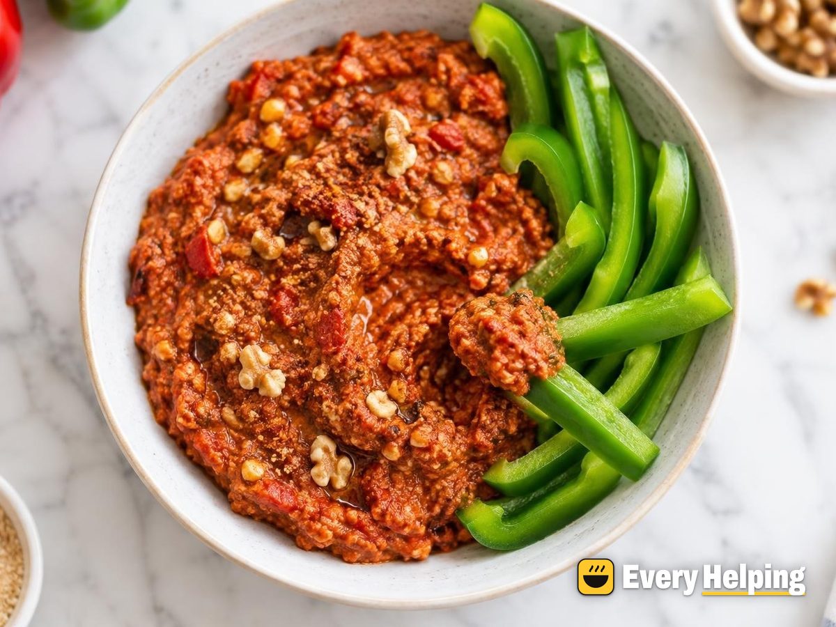 Smoky Roasted Pepper Walnut Spread
