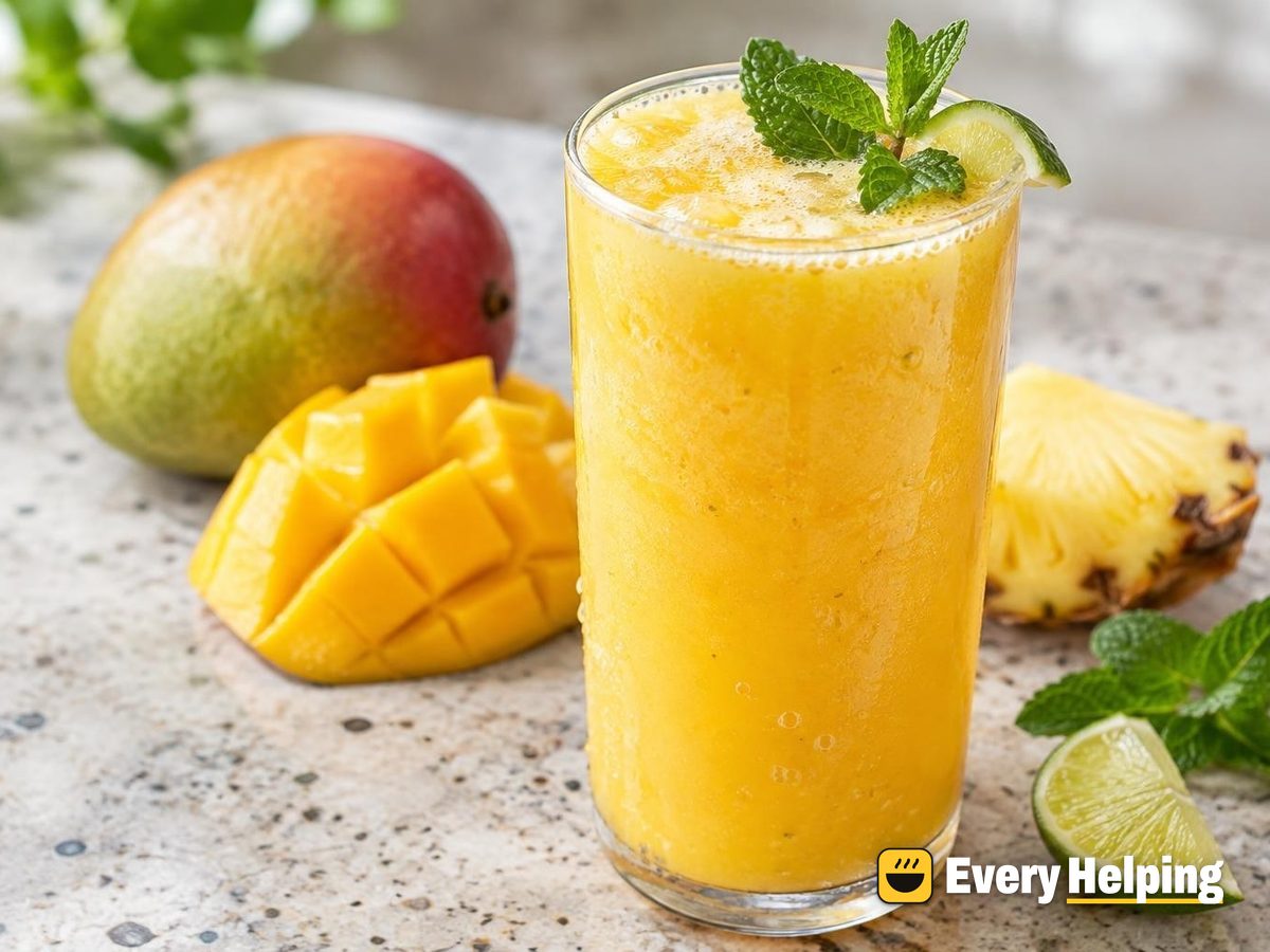 Sparkling Mango Pineapple Coconut Water Cooler