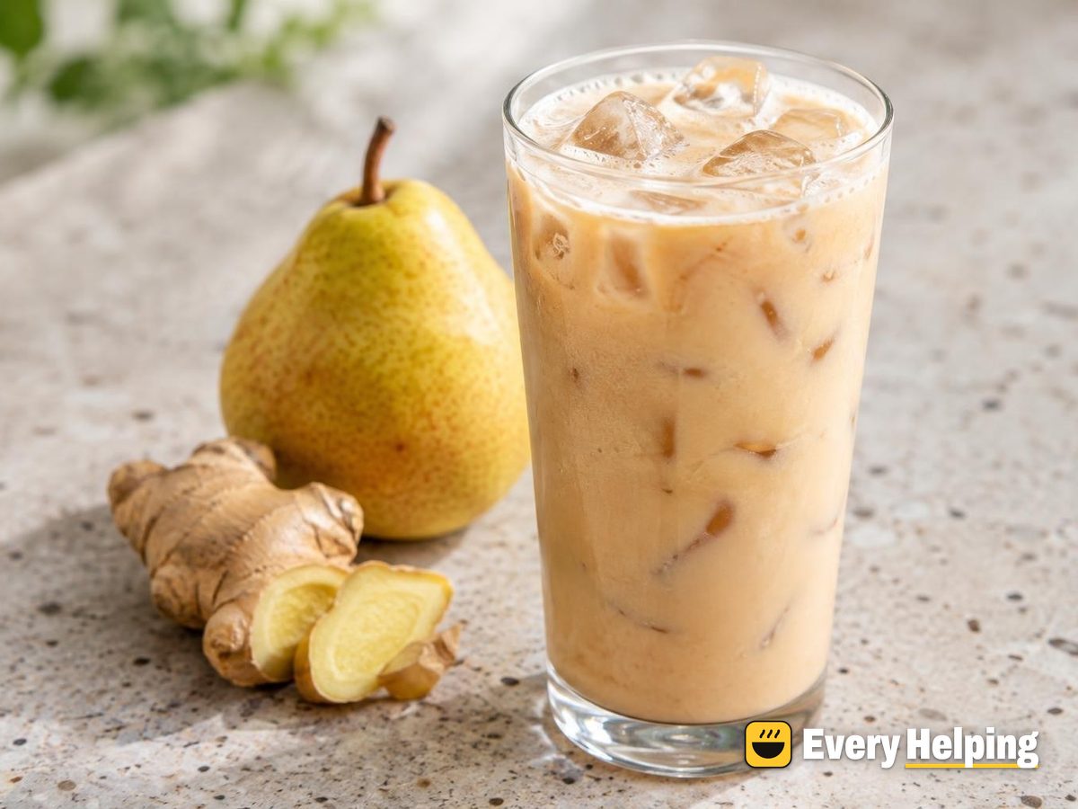 Ginger Pear Soy Milk Iced Tea