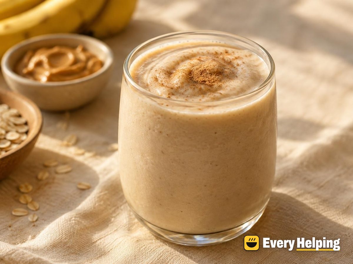 Peanut Butter Banana Oat Milk Smoothie