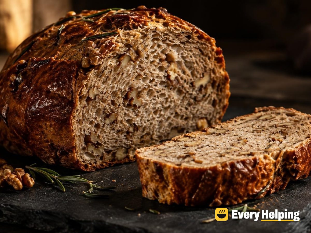 Rosemary Walnut Rye Boule