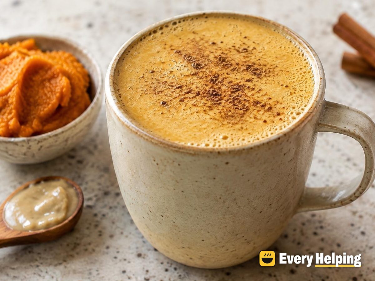 Maple Tahini Pumpkin Soy Latte
